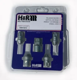 H&R Låsmutter HR-145001KEY4 M14x1,5 Konisk Silver,