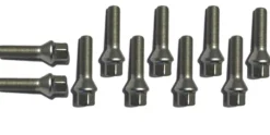 HR-1454301pkt Paket hjulbultar 10st M14x1.5 Konisk Silver, Längd 43mm 10 st bultar