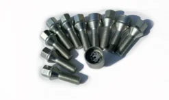 HR-1453801SET H&R Bultsats inkl låsbutar M14x1.5 Konisk Silver, Längd 38mm