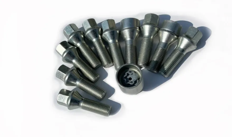HR-14255001SET H&R Bultsats inkl låsbutar M14x1,25 Konisk Silver, Längd 50mm