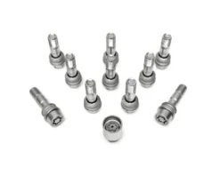HR-15254407SET H&R hjulbultsats M15x1,25 sfärisk 14mm säte Mercedes fälgar Silver, Längd 44mm inkl lås