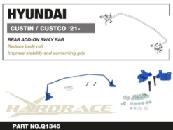 Hyundai Custin custo 2021 Bakre Krängningshämmare Add-On Hardrace