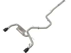 Hyundai Elantra N 2022-2023 L4-2.0L (t) Takeda 3in 304 SS Cat-Back Sportavgassystem - Svarta Utblås aFe Power