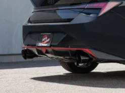 Hyundai Elantra N 2022-2023 L4-2.0L (t) Takeda 3in 304 SS Cat-Back Sportavgassystem - Svarta Utblås aFe Power