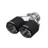 3'' ID / Dual 4'' OD Out Staggered L 9.87in / R 9.37in Dual Wall Carbon Fiber Universalt Utblås MBRP