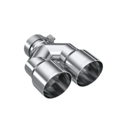 3'' ID / Dual 4'' OD Out Staggered L 9.37in / R 9.87in Single Wall T304 SS Universalt Utblås MBRP