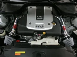 Infiniti G37 2008-2013/Q60 2014-2015 V6-3.7L (VQ37VHR) Takeda Intakes Stage-2 Pro DRY S Insugskit Sportluftfilter - Polerade aFe Power