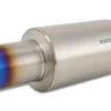 4'' In / 4'' Ut Titanium Ljuddämpare Rak Vibrant (Slutburk) Performance