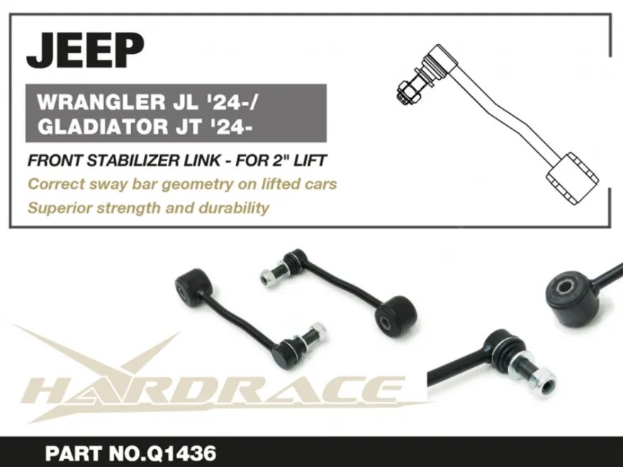Jeep Gladiator JT / Wrangler JL / unlimited 2018-2019 Främre Stab.Stag Hardrace