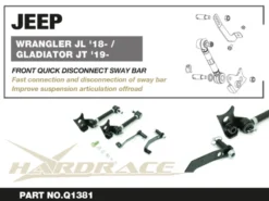Jeep Gladiator JT / Wrangler JL 2018-2019 Främre Quick Disconnect Stab.Stag Hardrace