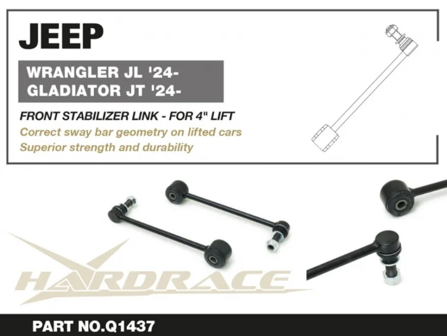 Jeep Gladiator JT / Wrangler JL / Unlimited 2018-2019 Främre Stab.Stag Hardrace