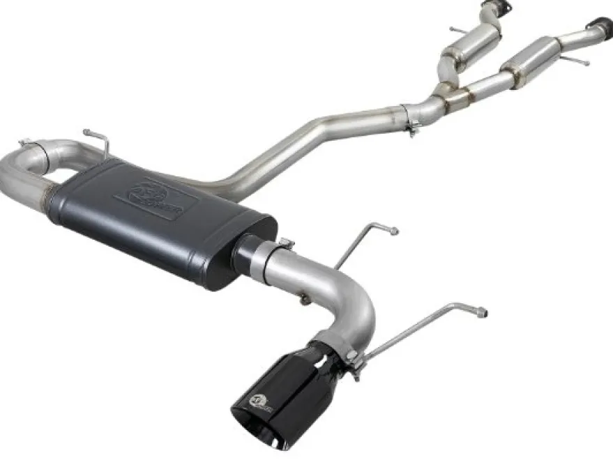Jeep Grand Cherokee (WK2) 2014-2021 V6-3.6L 3in 304 Rostfritt Stål Cat-Back Sportavgassystem aFe Power - Svarta Utblås