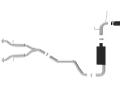 Jeep Grand Cherokee (WK2) 2014-2021 V6-3.6L 3in 304 Rostfritt Stål Cat-Back Sportavgassystem aFe Power - Svarta Utblås