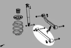 Jeep Wrangler 06-18 JK / 18- JL Bakre Nedre Länkarmar - Justerbara (0~4.5'' LIFT) V2. Hardrace