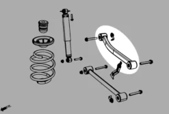 Jeep WRANGLER 06-18 JK / 18- JL Bakre Övre Länkarmar - Justerbara (0~4.5'' LIFT) V2. Hardrace