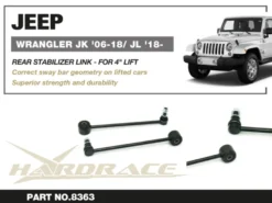 Jeep Wrangler JK / JL / unlimited 2006-2018 Bakre Stab.Stag Hardrace