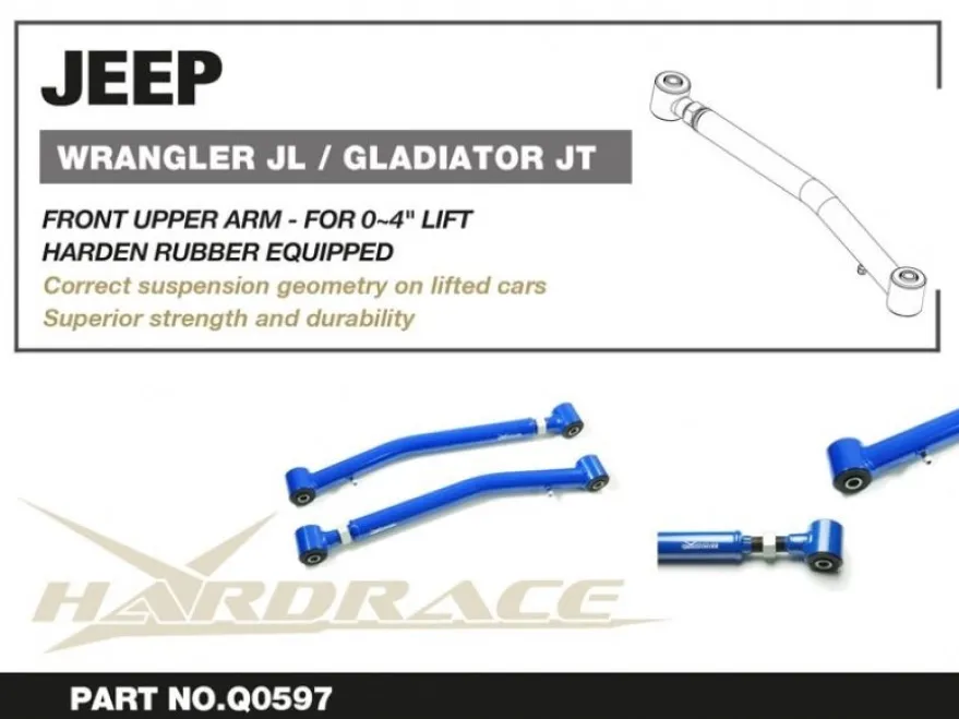 Jeep WRANGLER JL / GLADIATOR JT Främre Nedre Justerbara Länkarmar (LIFT 0~4'') V2 Hardrace