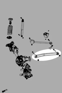 Jeep WRANGLER JL / GLADIATOR JT Främre Nedre Justerbara Länkarmar (LIFT 0~4'') V2 Hardrace