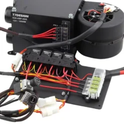 Kabelhärva med 4-Position Knapp och 4st Relän för 12v 1000W Värmepaket T7Design