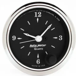 Klocka 52mm 12HR Analog OLD TYME BLACK