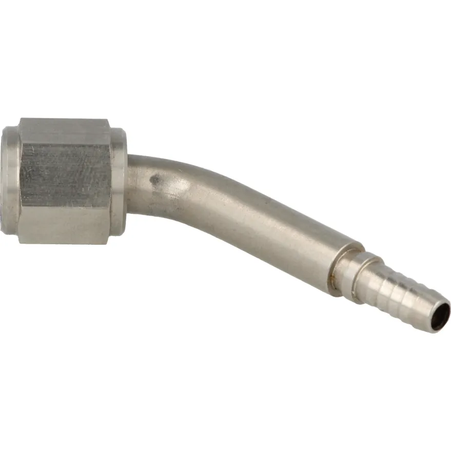Krimp Slanganslutning Hona Konkav 45° AN4 QSP Products