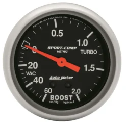 Laddtrycksmätare 66.7mm 60 CM HG / 2.1KG/CM2 (Mekanisk) SPORT-COMP