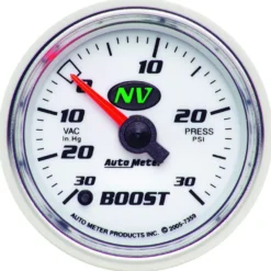 Laddtrycksmätare 52mm 30 IN HG / 30PSI (Digital Stepper-motor) NV