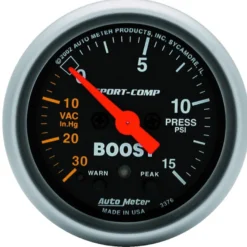 Laddtrycksmätare 52mm 30 IN HG / 15PSI (Digital Stepper-motor) SPORT-COMP