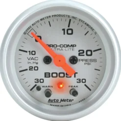 Laddtrycksmätare 52mm 30IN HG / 30PSI (Digital Stepper-motor) Ultra-Lite