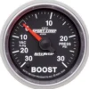 Laddtrycksmätare 52mm 30IN HG / 30PSI (Digital Stepper-motor) SPORT-COMP II