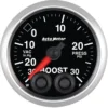 Laddtrycksmätare 52mm 30INHG / 30PSI (Digital Stepper-motor) ELITE