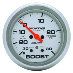 Laddtrycksmätare 66.7mm 30IN HG / 30PSI (Digital Stepper-motor) Ultra-Lite