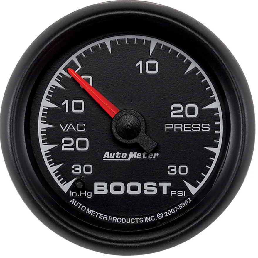 Laddtrycksmätare 52mm 30 INHG / 30PSI (Mekanisk) ES