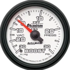 Laddtrycksmätare 52mm 30 IN HG / 30PSI (Mekanisk) PHANTOM II