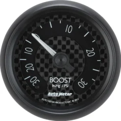 Laddtrycksmätare 52mm 30INHG / 30PSI (Mekanisk) GT