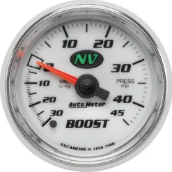 Laddtrycksmätare 52mm 30 IN HG / 45PSI (Mekanisk) NV