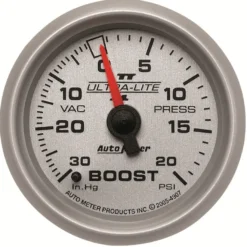 Laddtrycksmätare 52mm 30IN HG / 20PSI (Mekanisk) ULTRA-LITE II