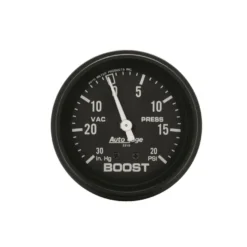Laddtrycksmätare 66.7mm 30INHG-20PSI (Mekanisk) Svart AUTOGAGE