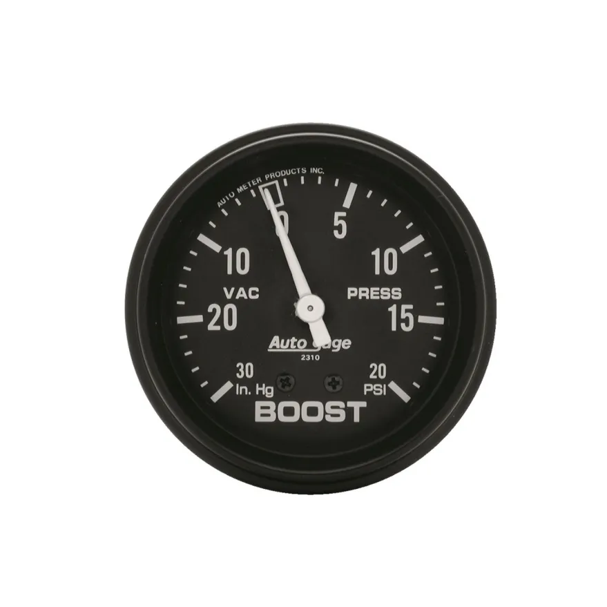 Laddtrycksmätare 66.7mm 30INHG-20PSI (Mekanisk) Svart AUTOGAGE