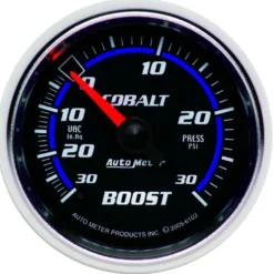 Laddtrycksmätare 52mm 30INHG / 30PSI (Mekanisk) COBALT