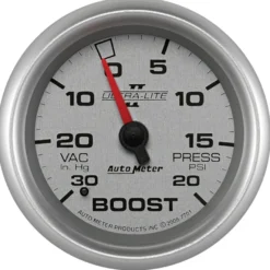 Laddtrycksmätare 66.7mm 30IN HG / 20PSI (Mekanisk) ULTRA-LITE II
