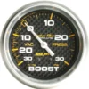 Laddtrycksmätare 66.7mm 30INHG-30PSI (Mekanisk) CARBON FIBER