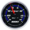 Laddtrycksmätare 52mm 30INHG / 20PSI (Mekanisk) COBALT