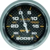 Laddtrycksmätare 66.7mm 30INHG-20PSI (Mekanisk) CARBON FIBER