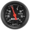 Laddtrycksmätare 52mm 30IN HG /20PSI (Mekanisk) Z-SERIES