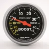 Laddtrycksmätare 52mm 30 IN HG / 45PSI (Mekanisk) SPORT-COMP