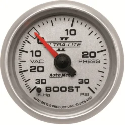 Laddtrycksmätare 52mm 30IN HG / 30PSI (Mekanisk) ULTRA-LITE II