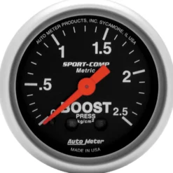 Laddtrycksmätare 52mm 2.5KG/CM2 (Mekanisk) SPORT-COMP