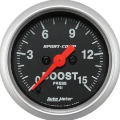 Laddtrycksmätare 52mm 15PSI (Digital Stepper-motor) SPORT-COMP