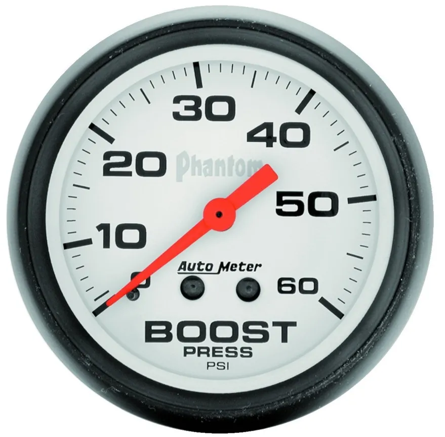 Laddtrycksmätare 52mm 60PSI (Mekanisk) PHANTOM